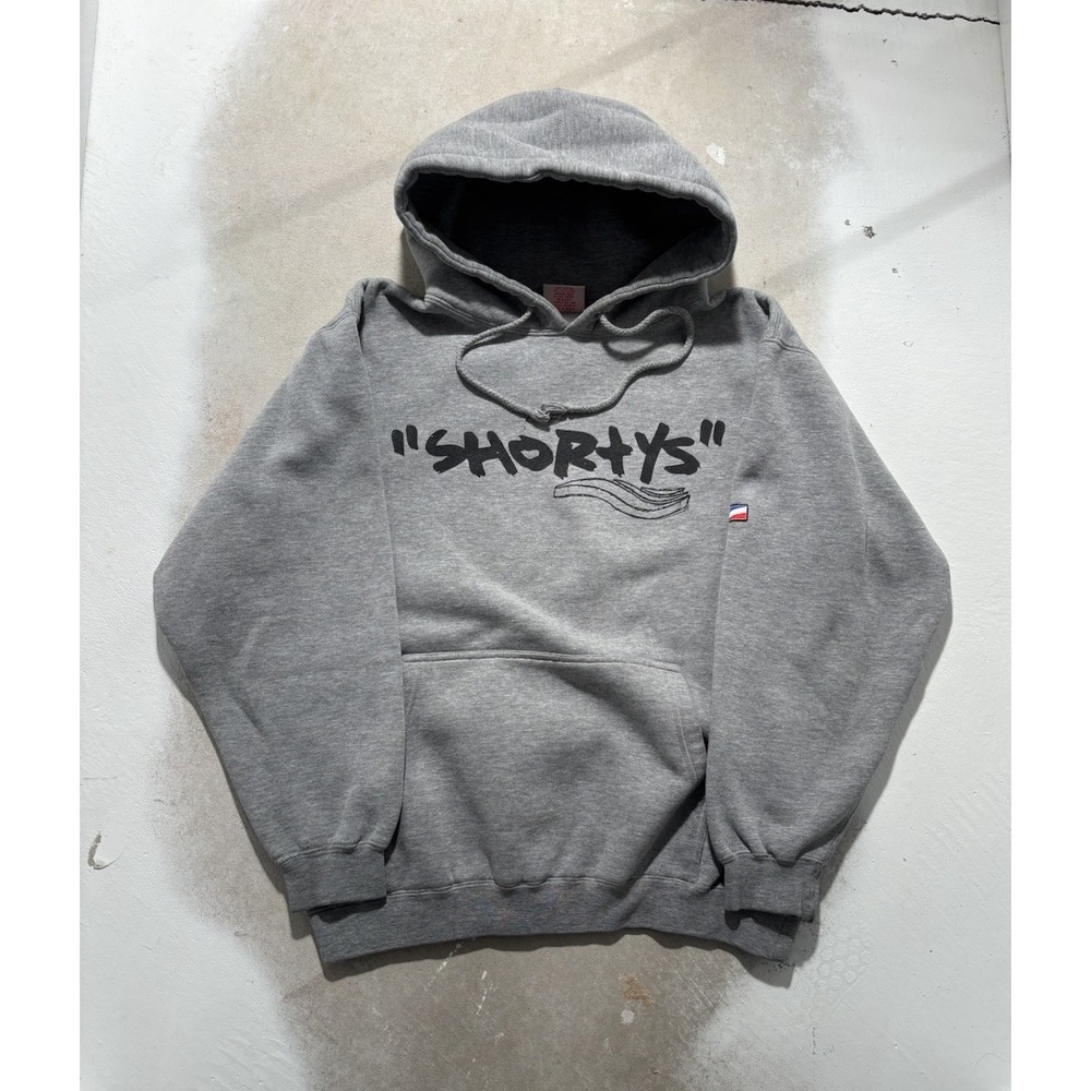 vintage grey shortys skateboards hoodie, small